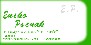 eniko psenak business card